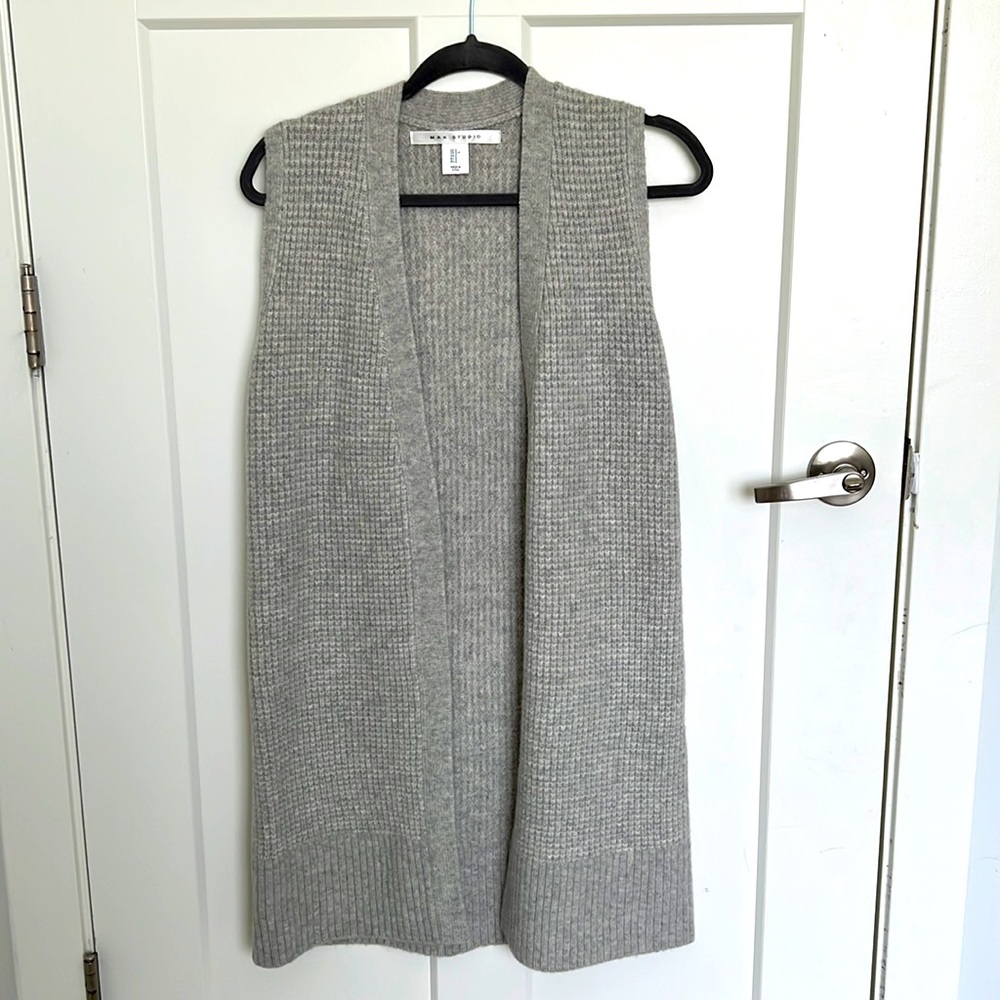 MAX STUDIO  sleeveless cardigan
